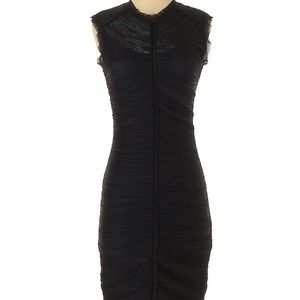 BCBG bodycon, ruched dress
